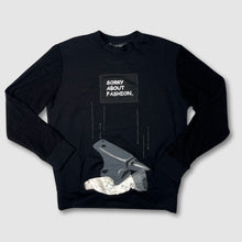 Load image into Gallery viewer, preloved - SIZE: S - &#39;sorry about fashion&#39; sweatshirt
