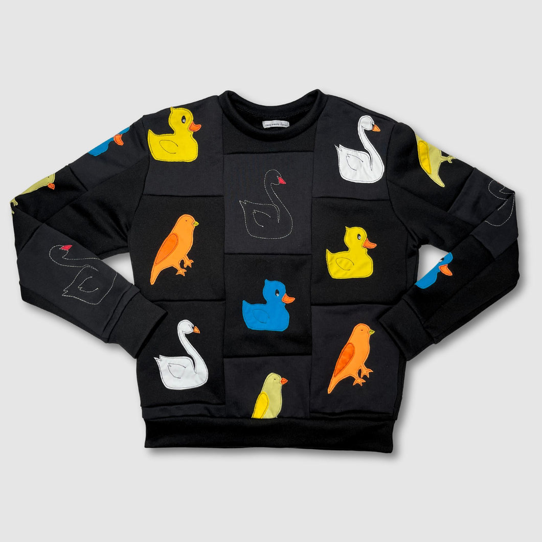 black 'ugly duckling + the swan' crewneck sweatshirt *NEW RELEASE*