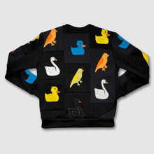 Load image into Gallery viewer, black &#39;ugly duckling + the swan&#39; crewneck sweatshirt *NEW RELEASE*
