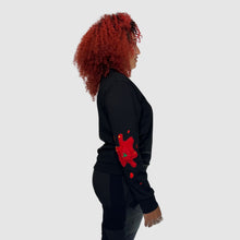 Load image into Gallery viewer, black &#39;tomato splat&#39; crewneck sweatshirt *NEW RELEASE*
