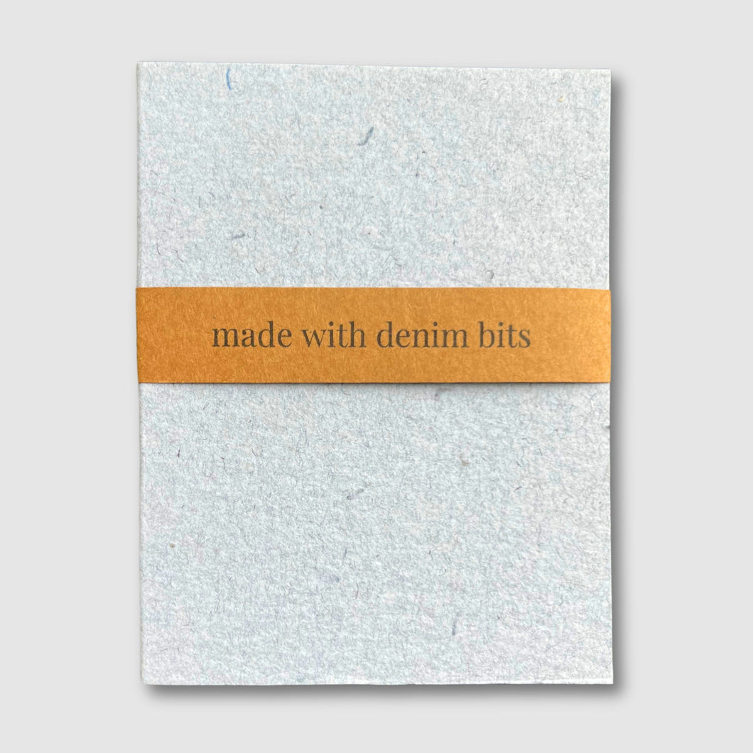 atelier by cat 'recycled denim' notebooks