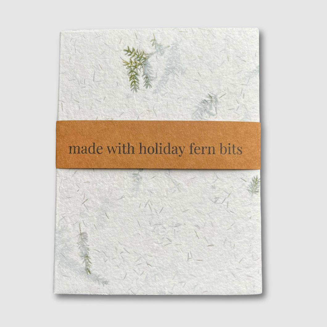 atelier by cat 'holiday fern bits' notebooks