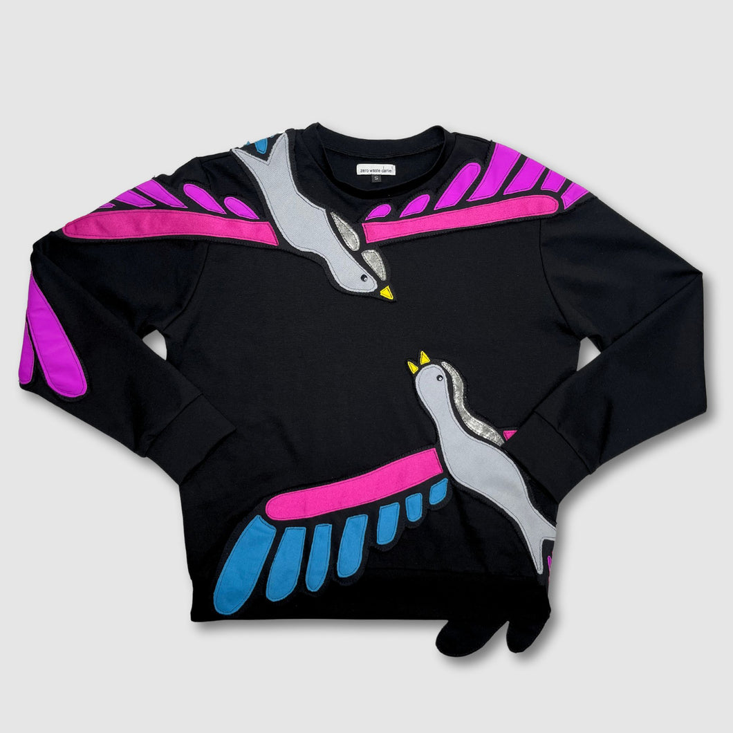 black 'lovebirds' crewneck sweatshirt *NEW RELEASE*