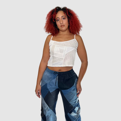 the denim wide leg pant