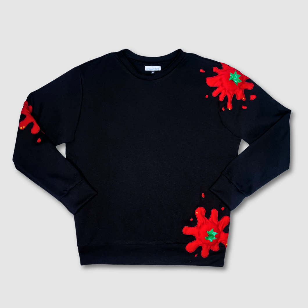 'tomato splat' crewneck sweatshirt *NEW RELEASE*