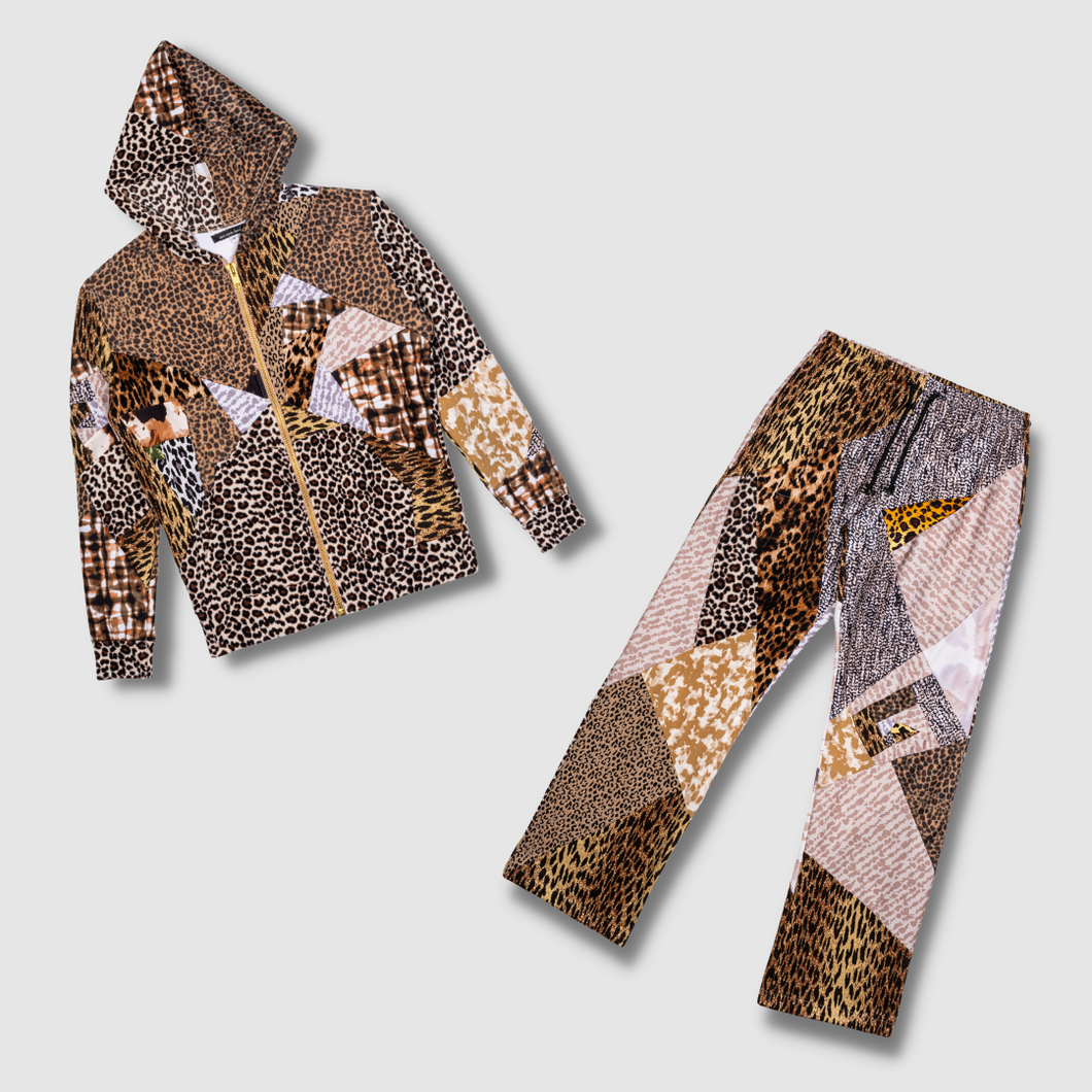 Cheetah sweatsuit top