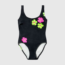 Load image into Gallery viewer, the &#39;black + neon florals&#39; one piece
