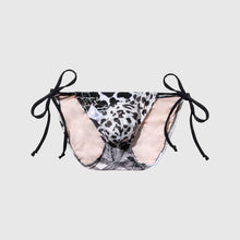 Load image into Gallery viewer, the &#39;black + white&#39; string swim brief
