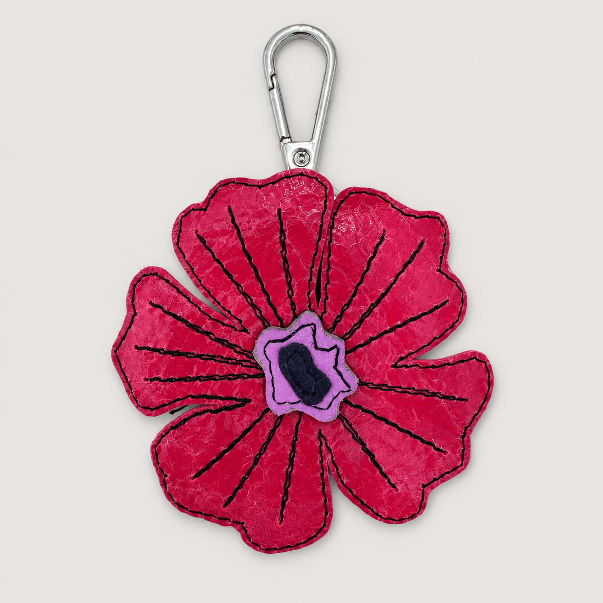 the leather poppy bag charm 5-of-70