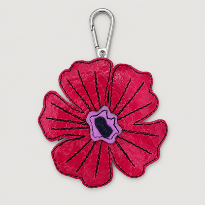 the leather poppy bag charm 5-of-70