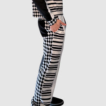 Load image into Gallery viewer, black + white &#39;color block&#39; joggers *NEW RELEASE*
