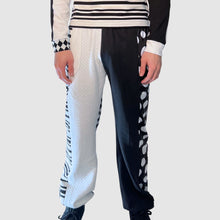 Load image into Gallery viewer, black + white &#39;color block&#39; joggers *NEW RELEASE*
