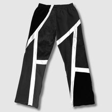 Load image into Gallery viewer, black + white stripes joggers
