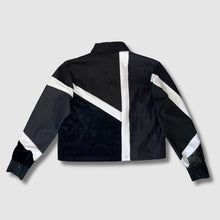 Load image into Gallery viewer, black + white stripes bomber
