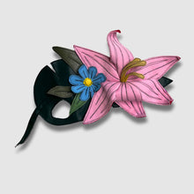 Load image into Gallery viewer, pink and blue floral brooch
