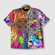 Load image into Gallery viewer, the &#39;mixed print&#39; short sleeve button-down
