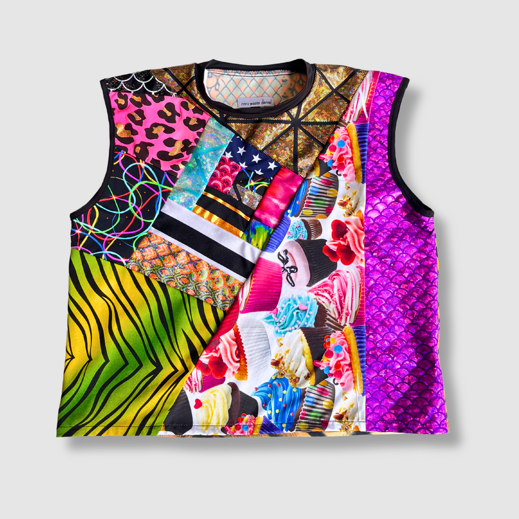 the 'mixed print' crop top