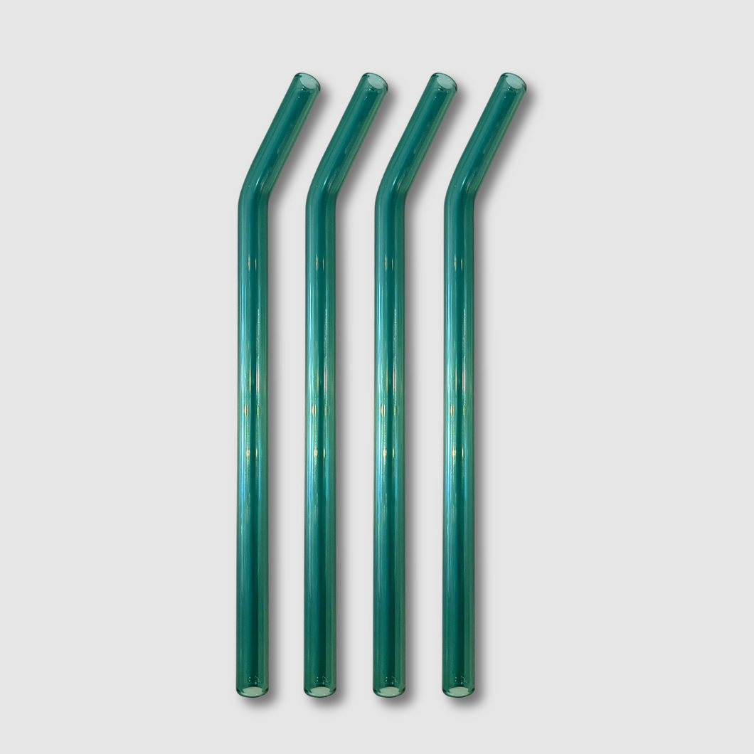 glass straw (teal)