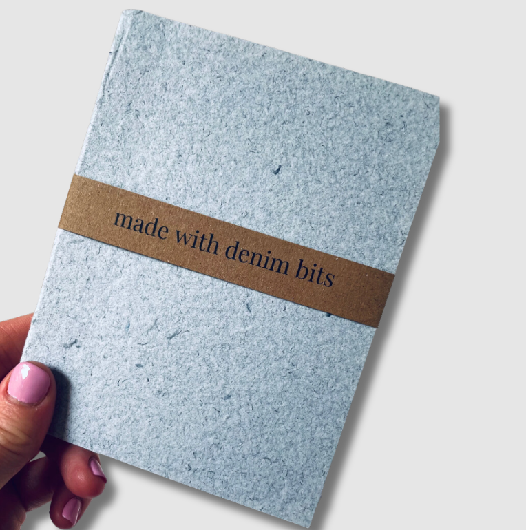 atelier by cat 'recycled denim' notebooks