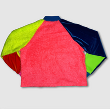 Load image into Gallery viewer, in-stock holiday - SIZE: 3XL - neon + fuzzy color blocked sweatshirt
