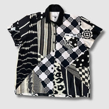 Load image into Gallery viewer, black and white &#39;all-over reroll&#39; shirt (xxl)
