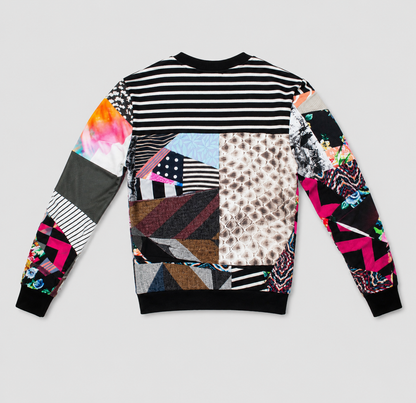 mixed print 'all-over reroll' sweatshirt