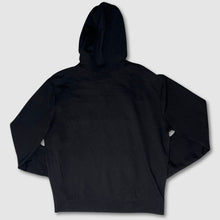 Load image into Gallery viewer, preloved - SIZE: L - black &#39;striped reroll&#39; hoodie
