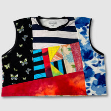 Load image into Gallery viewer, preloved - SIZE: 2XL - mixed print &#39;all-over reroll&#39; crop top
