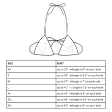 Load image into Gallery viewer, the &#39;mixed print&#39; triangle bikini top
