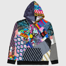 Load image into Gallery viewer, mixed print &#39;all-over reroll&#39; hoodie
