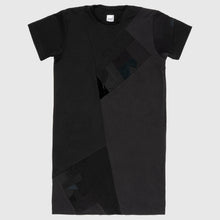 Load image into Gallery viewer, black &#39;all-over reroll&#39; short sleeve long tee shirt
