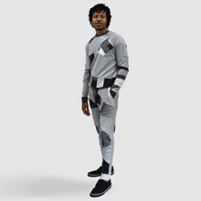 Load image into Gallery viewer, gray sweatsuit on model made by zero waste daniel a sustainable fashion brand in ny
