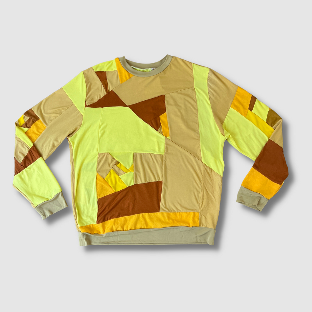 yellow 'all-over reroll' sweatshirt