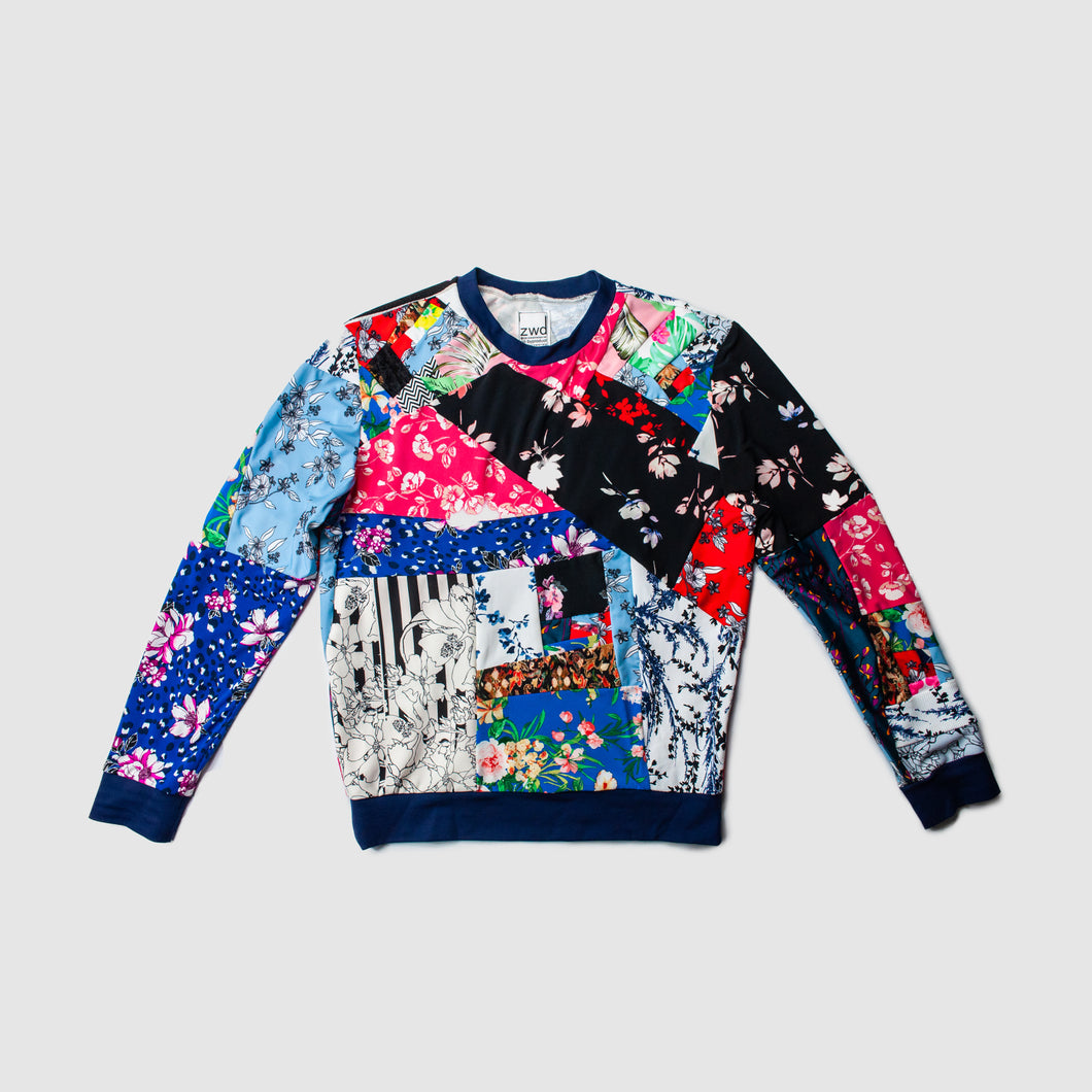 mixed floral 'all over reroll' sweatshirt
