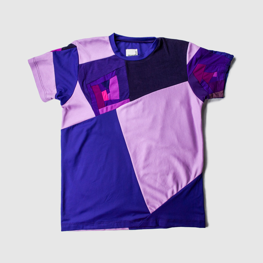 purple 'all-over reroll' short sleeve tee shirt