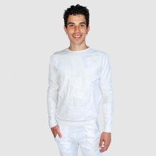 Load image into Gallery viewer, white &#39;all-over reroll&#39; sweatshirt
