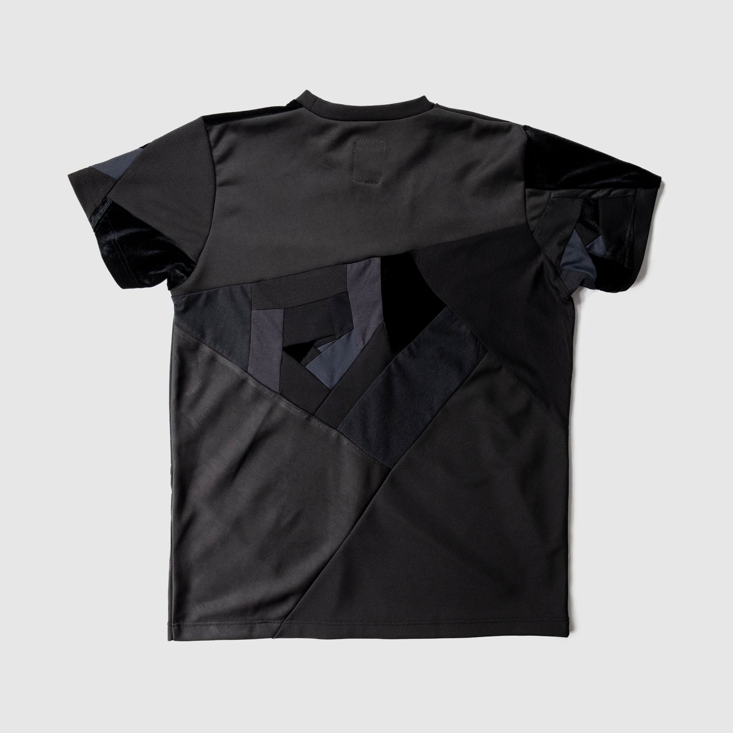 black 'all-over reroll' short sleeve tee shirt