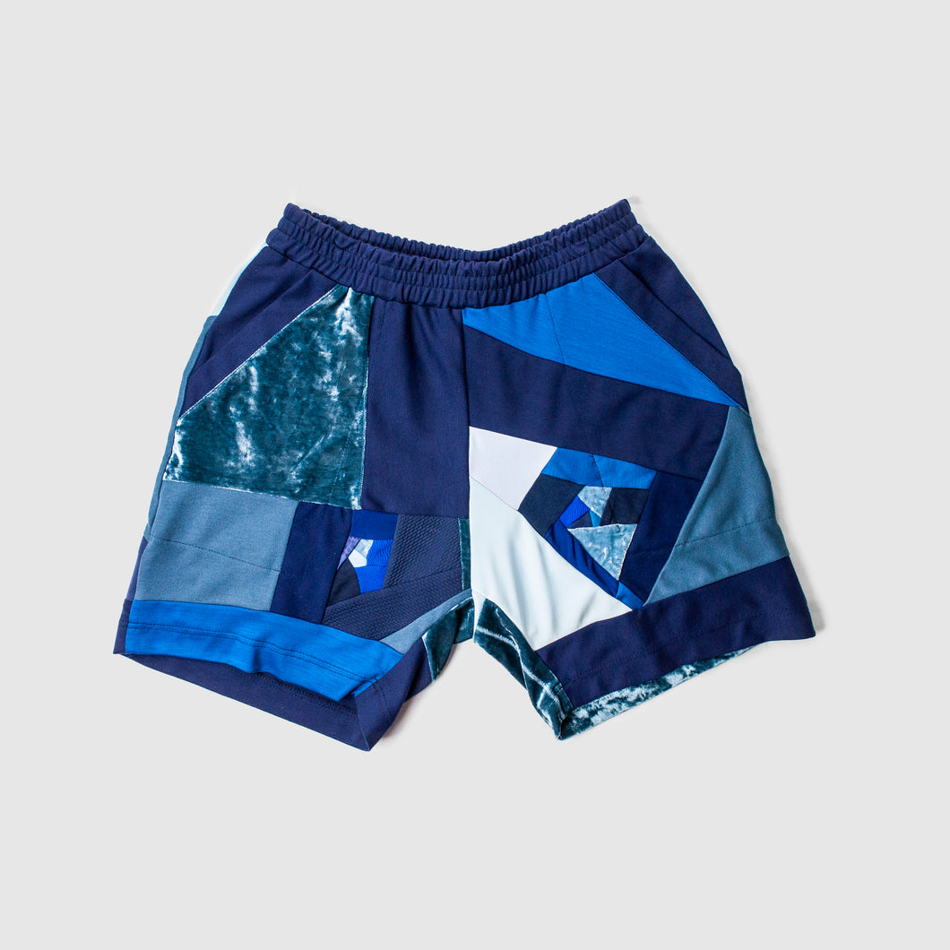 blue short by zero waste daniel a sustainable fashion brand in ny