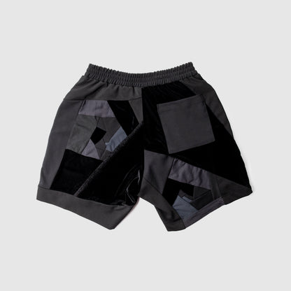 black 'all-over reroll' short