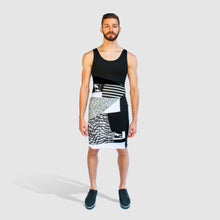 Load image into Gallery viewer, black + white &#39;all-over reroll&#39; dress
