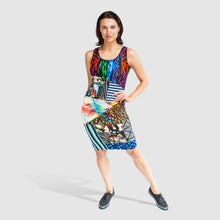 Load image into Gallery viewer, mixed print &#39;all-over reroll&#39; dress
