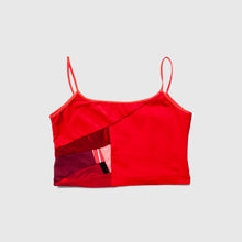 Load image into Gallery viewer, red &#39;all-over reroll&#39; cropped tank top
