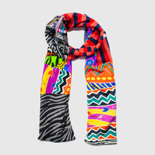 Load image into Gallery viewer, Mixed Print &#39;all-over reroll&#39; scarf
