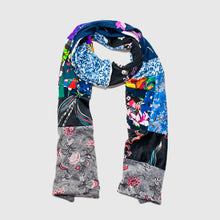 Load image into Gallery viewer, Mixed Floral &#39;all-over reroll&#39; scarf
