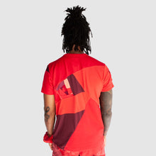 Load image into Gallery viewer, red t-shirt made by zero waste daniel a sustainable fashion brand in ny
