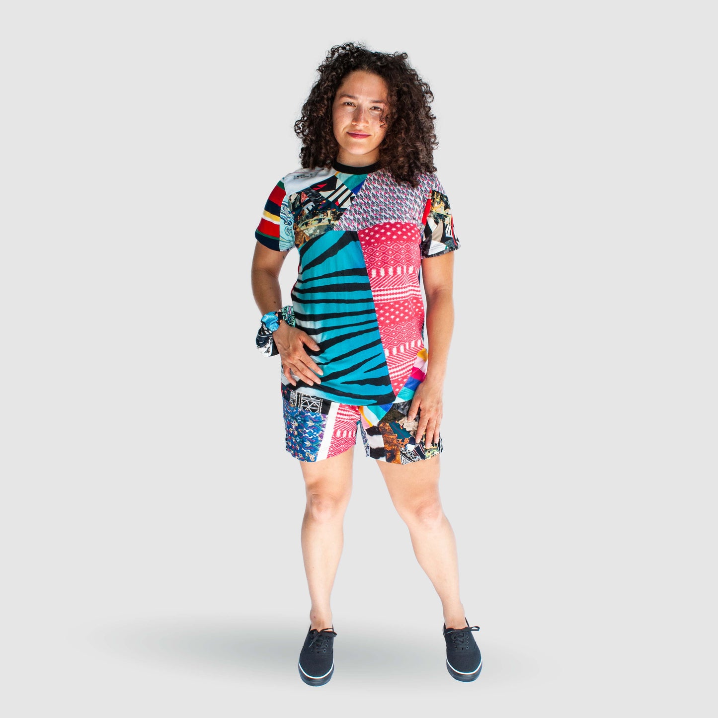 mixed color summer set made by zero waste daniel a sustainable fashion brand in ny