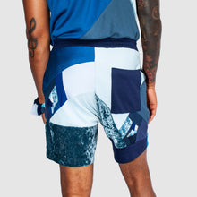 Load image into Gallery viewer, blue short by zero waste daniel a sustainable fashion brand in ny
