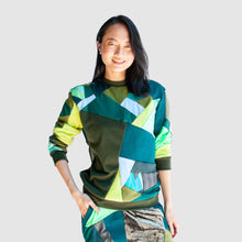 Load image into Gallery viewer, green &#39;all-over reroll&#39; sweatshirt
