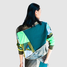 Load image into Gallery viewer, green &#39;all-over reroll&#39; sweatshirt
