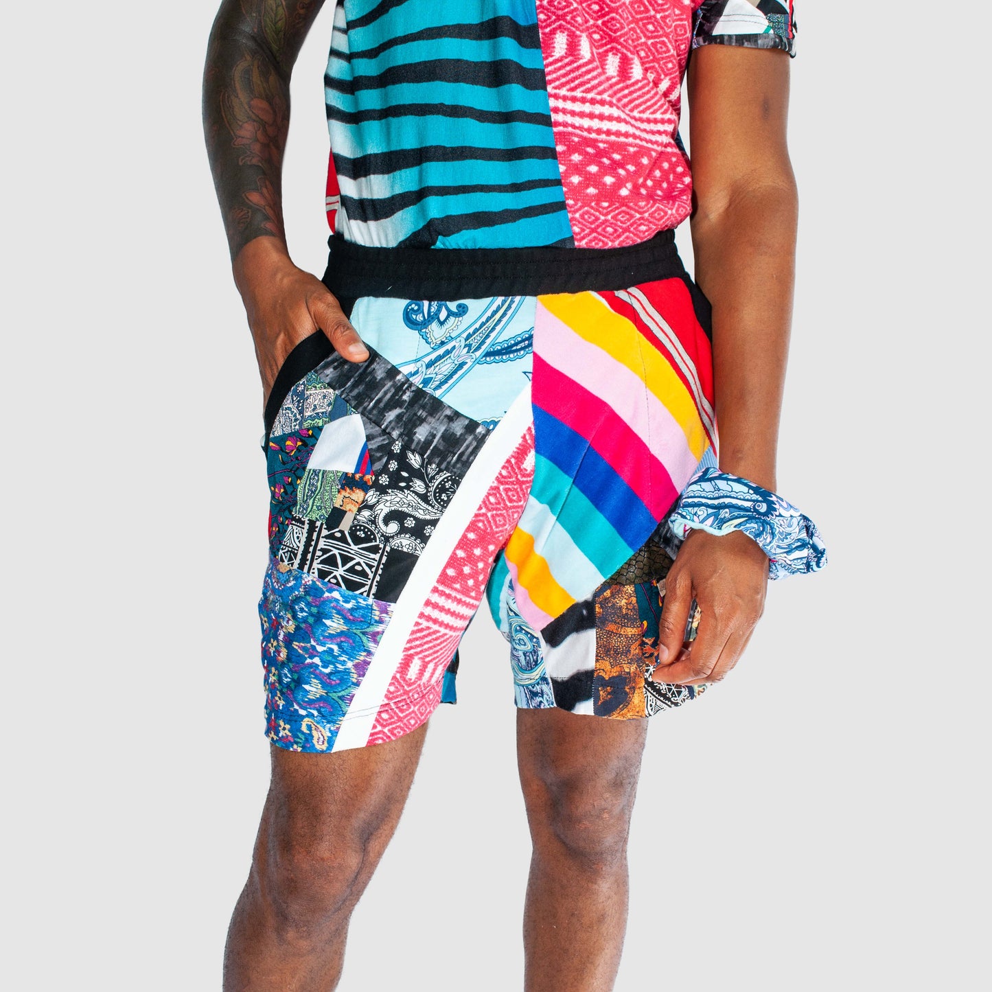 mixed color summer set made by zero waste daniel a sustainable fashion brand in ny